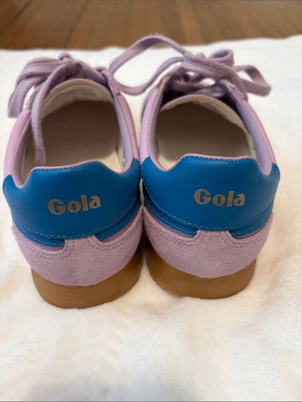 Gola Tornado Lavender with blue Stripe Accents - Picture 3 of 6